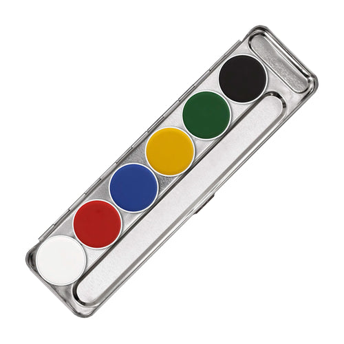 Aquacolor Palette bunt (6 Farben) - Kryolan