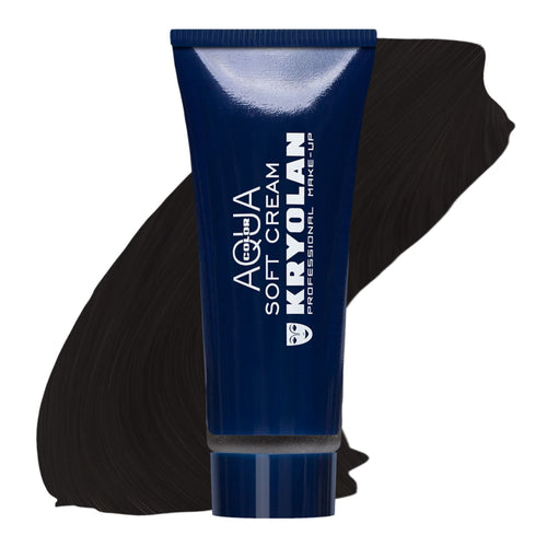 Aquacolor Soft Cream (deep black) 25 ml - Kryolan – Kryolan Make-Up für Cosplay und Special FX kaufen bei mamike.de