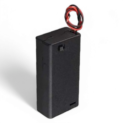 AA Kunststoff Batteriehalter mit Hülle (2x AA Batterien)