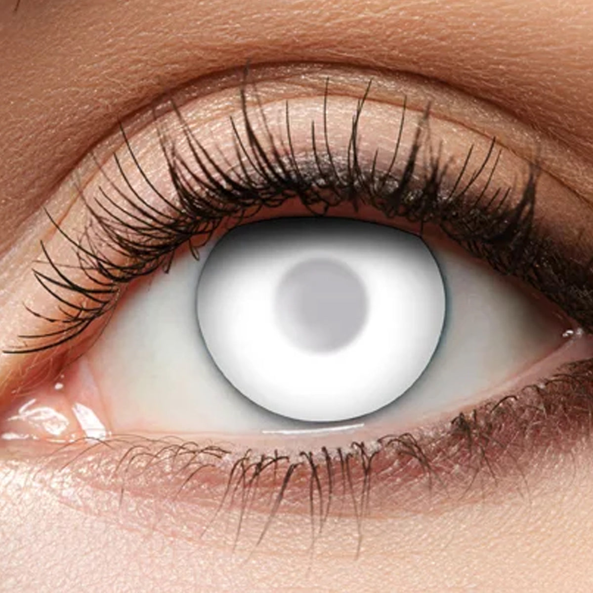 Blind White Visible 3 Monatskontaktlinsen (weiß) M92- Eyecatcher – Cosplay Kontaktlinsen kaufen bei mamike.de