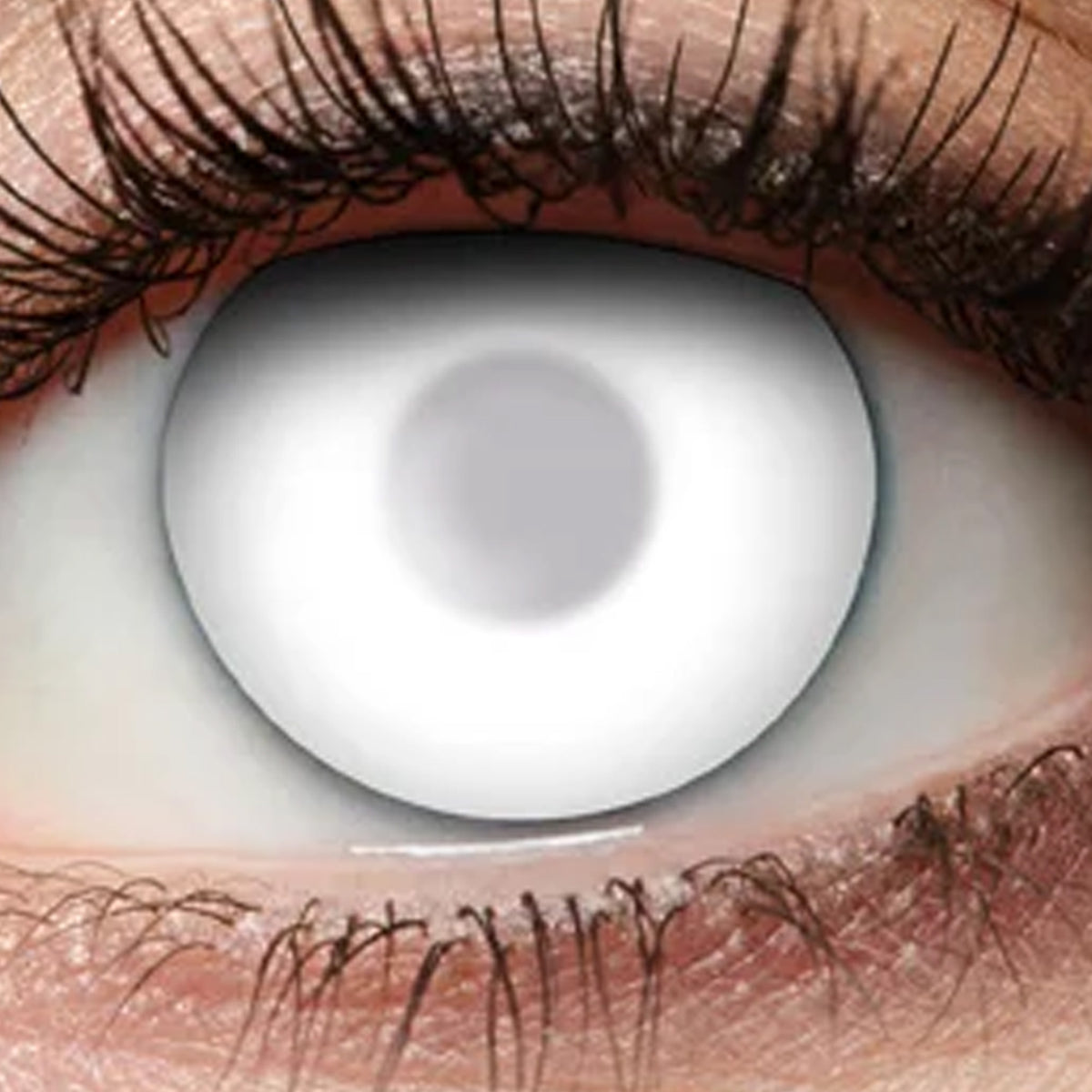 Blind White Visible 3 Monatskontaktlinsen (weiß) M92- Eyecatcher