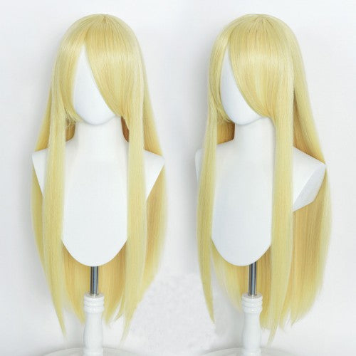 Perücke Hellblond mit Pony (80 cm) – Cosplay Perücke und Zubehör kaufen bei mamike.de