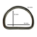 D-Ringe aus Stahl 16 mm (10 Stk.) – Näh und Cosplay Zubehör kaufen bei mamike.de