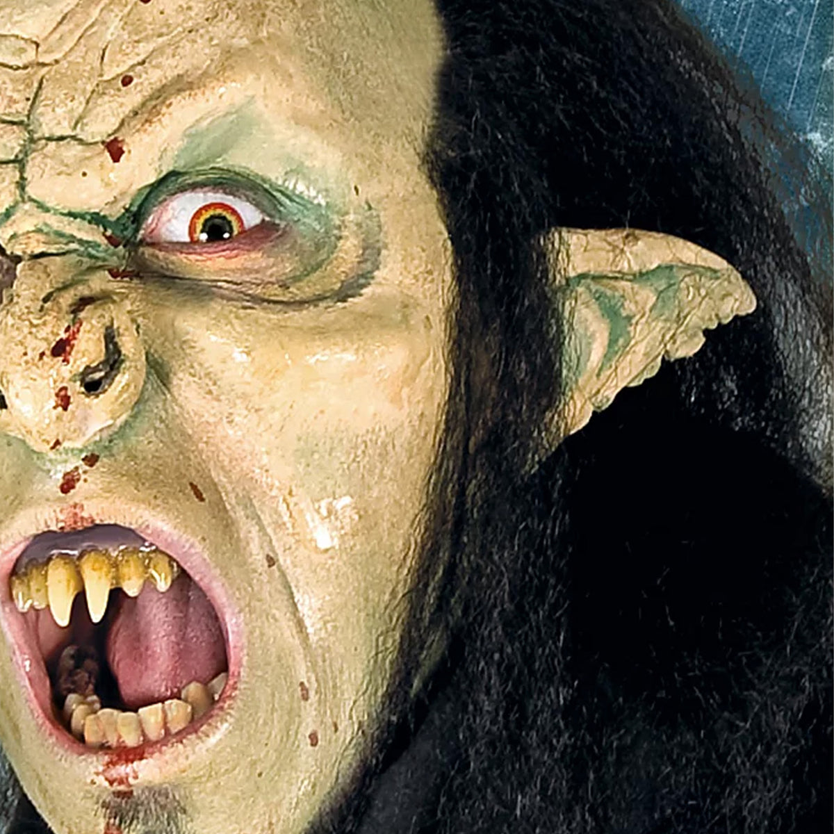 Ork Latex Ohren Grün (mit Kleber)