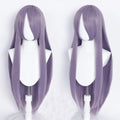 Perücke Violet/Grau mit Pony (80 cm) – Cosplay Perücke und Zubehör kaufen bei mamike.de