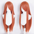 Perücke Orange-Rot mit Pony (80 cm) – Cosplay Perücke und Zubehör kaufen bei mamike.de