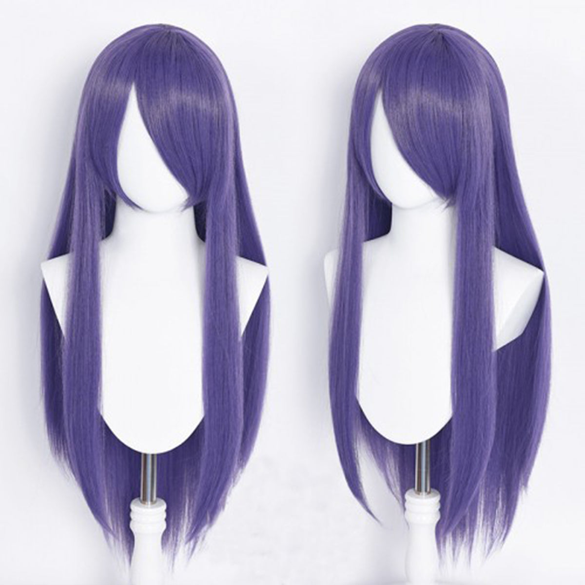 Perücke Violett mit Pony (80 cm) – Cosplay Perücke und Zubehör kaufen bei mamike.de