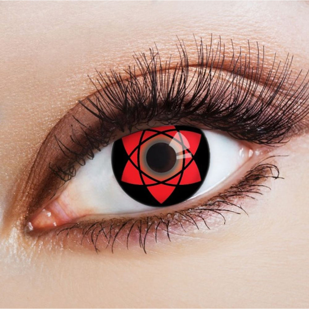 Sasuke Uchihas Mangekyou Sharingan Jahreskontaktlinsen (rot/schwarz) - Aricona – Cosplay Kontaktlinsen kaufen bei mamike.de