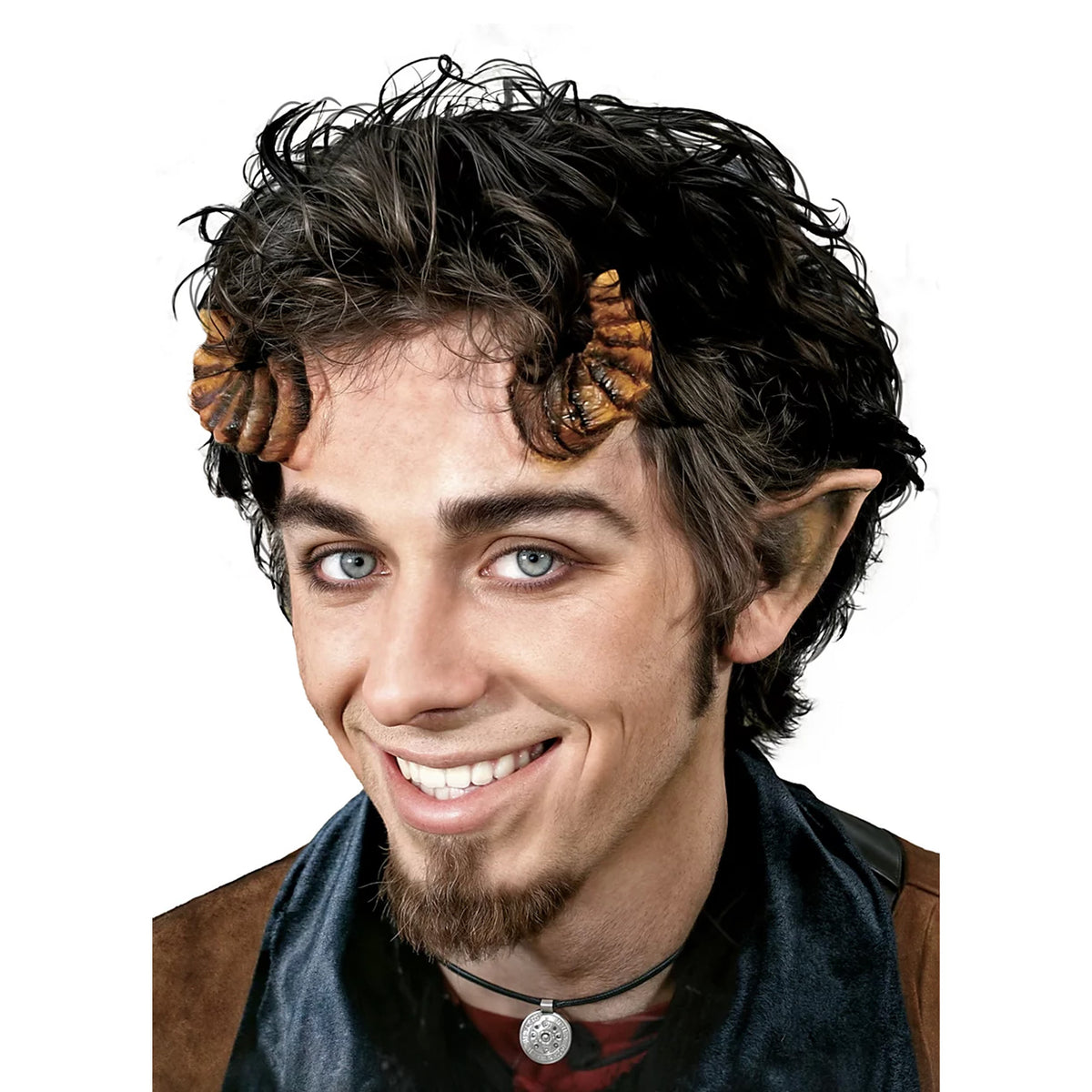 Satyr Latex Hörner (mit Kleber) – Hautkleber und Latex für Cosplay Make-Up kaufen bei mamike.de