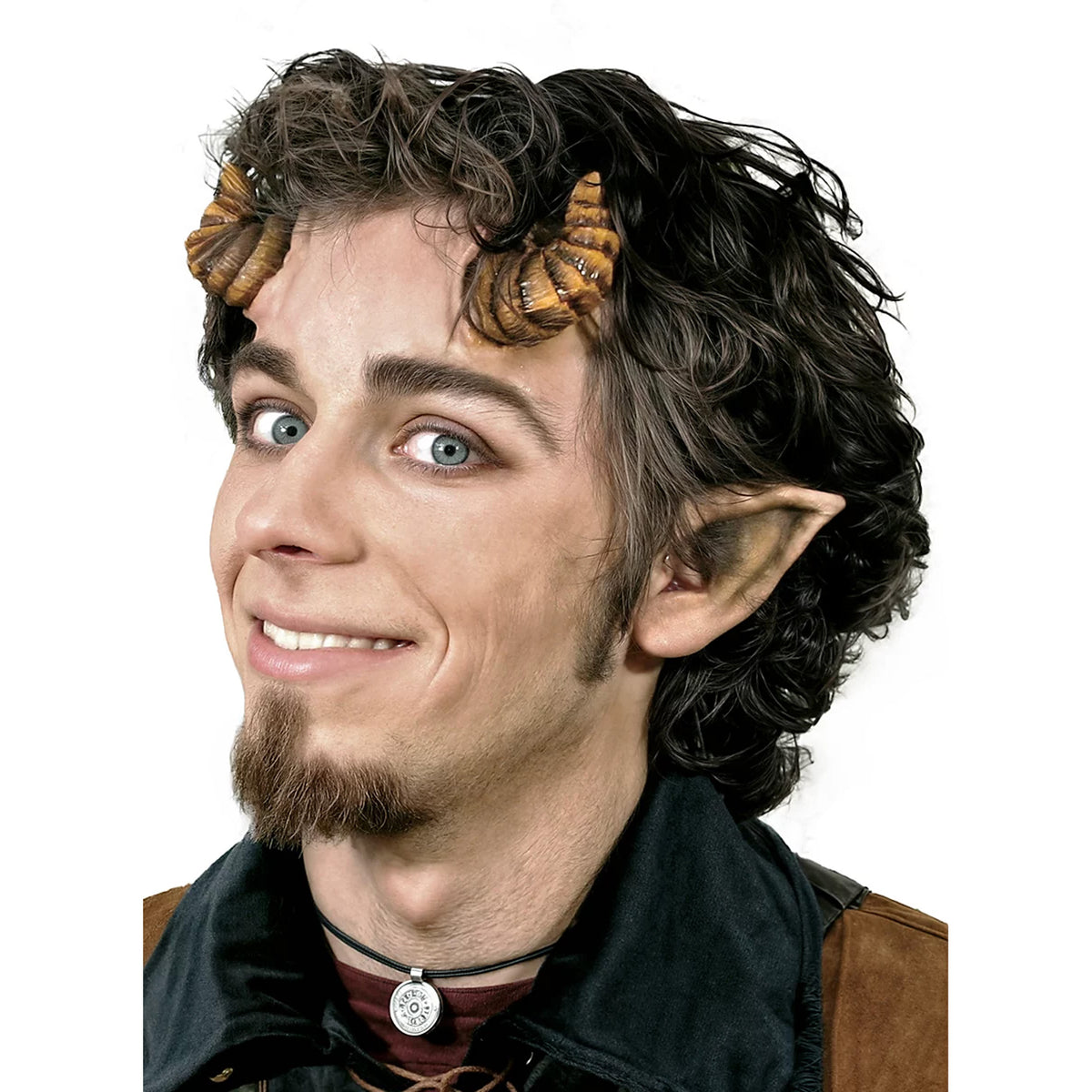 Satyr Latex Hörner (mit Kleber)