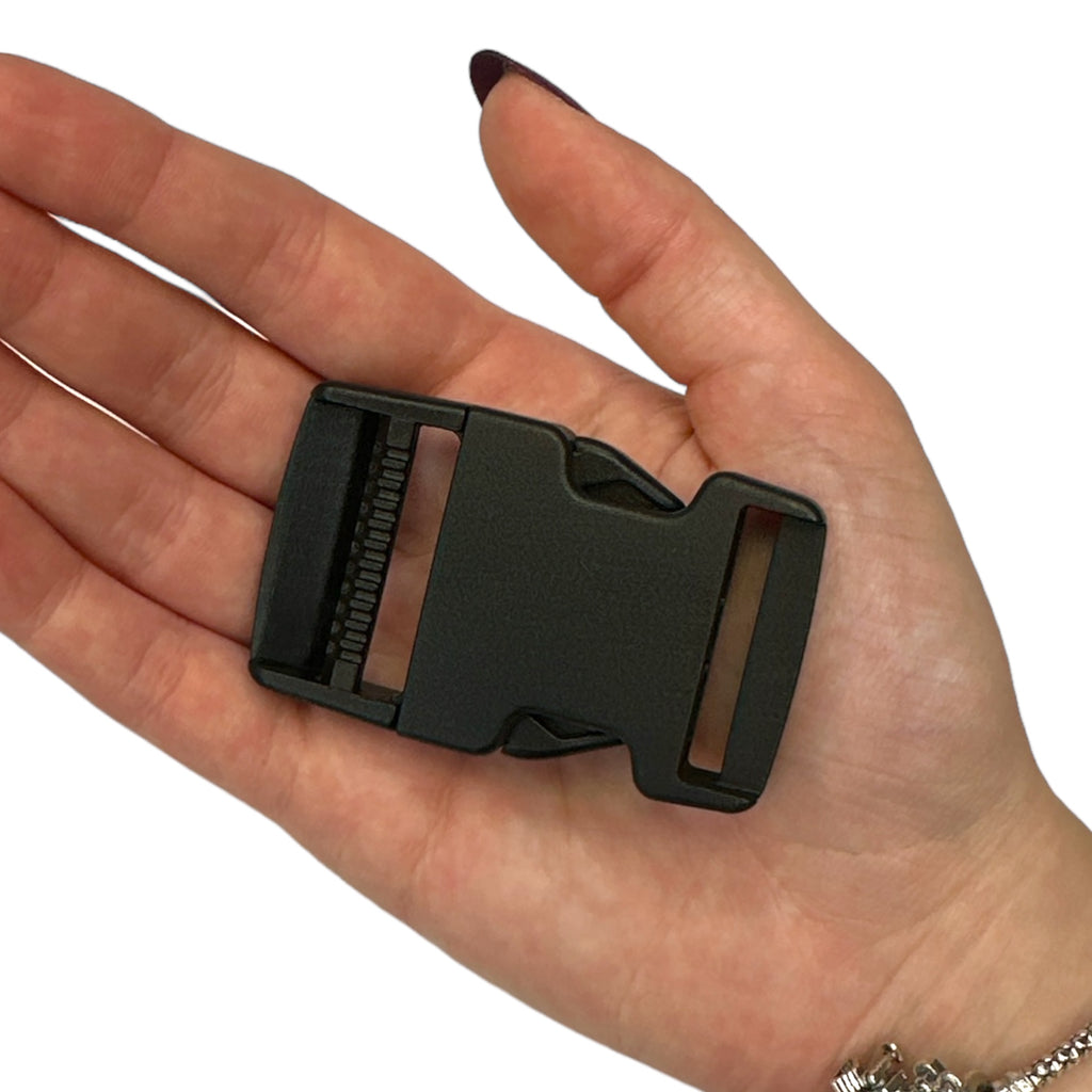 Steckschnallen / Steckschließer 30 mm schwarz (4 Stk.)