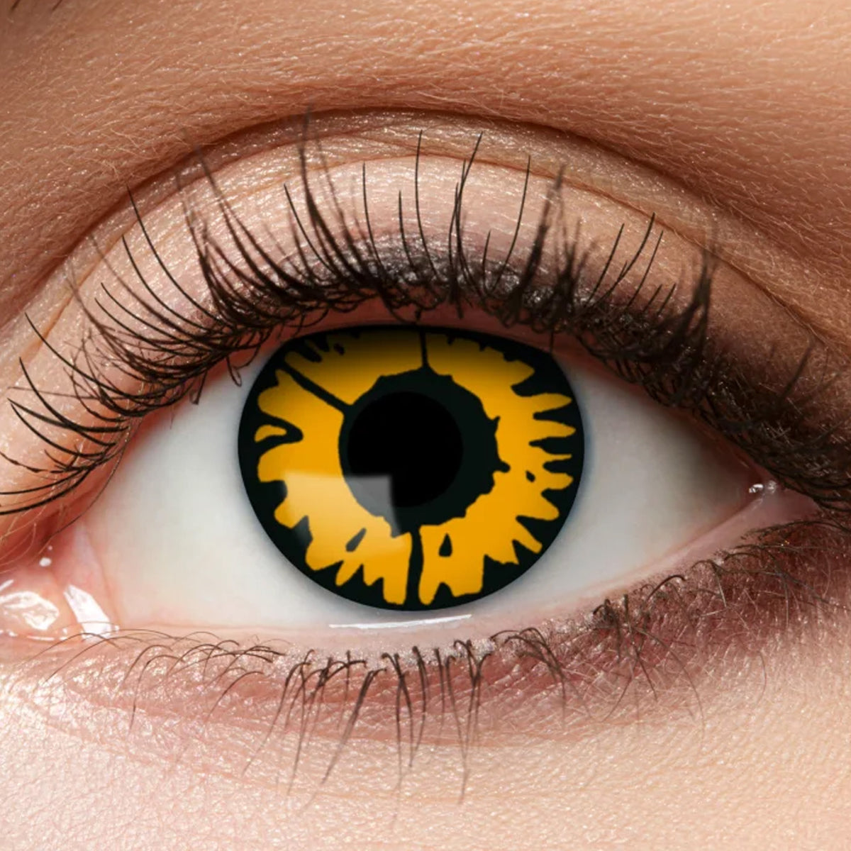 Twilight 3 Monatskontaktlinsen (orange/schwarz) M48 - Eyecatcher – Cosplay Kontaktlinsen kaufen bei mamike.de