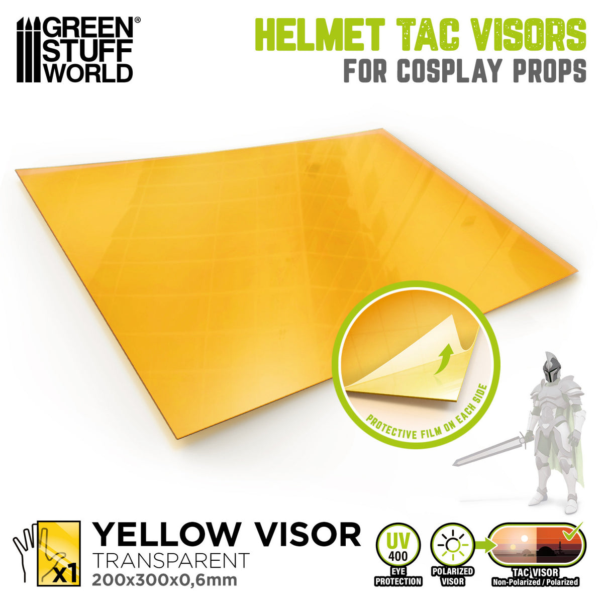 Cosplay TAC Helmlinse - Gelb