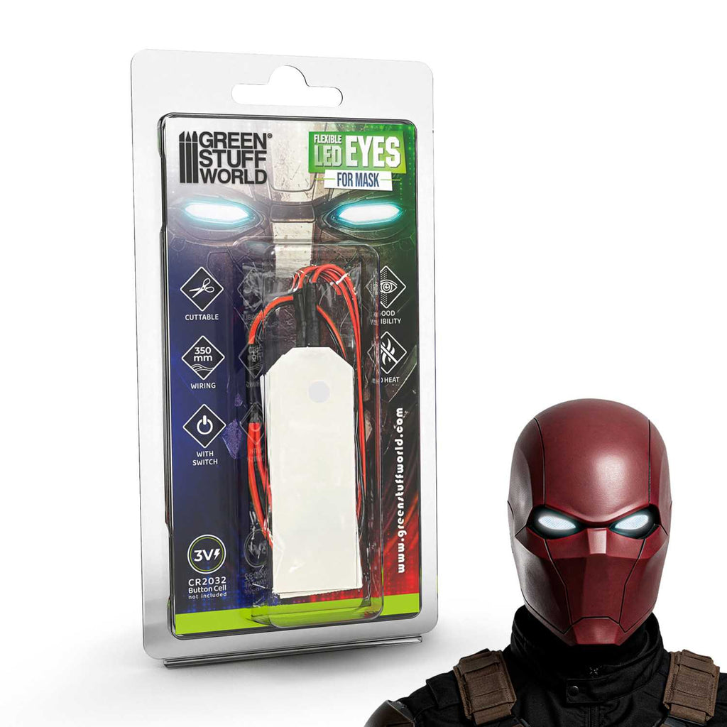 Flexible LED-Augen für Masken – Weiß