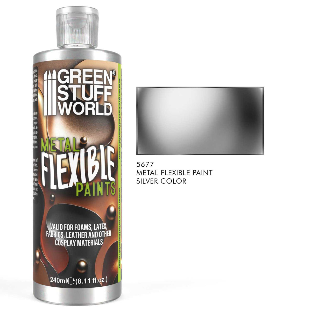 Flexible Metallic-Farbe Silber 240ml