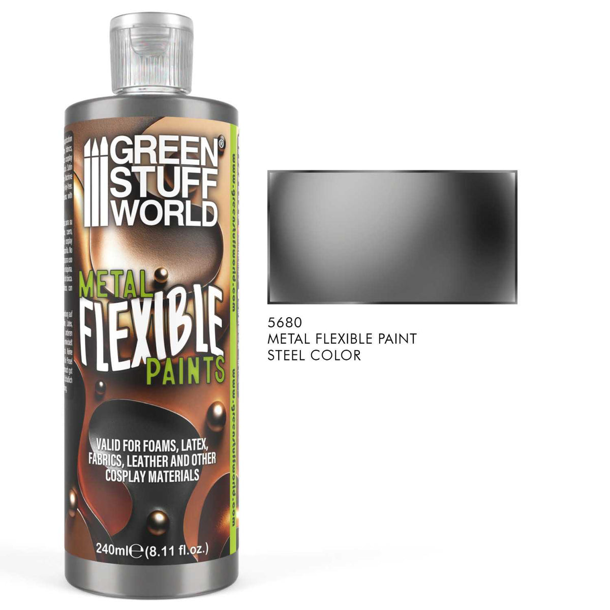 Flexible Metallic-Farbe Stahl 240ml