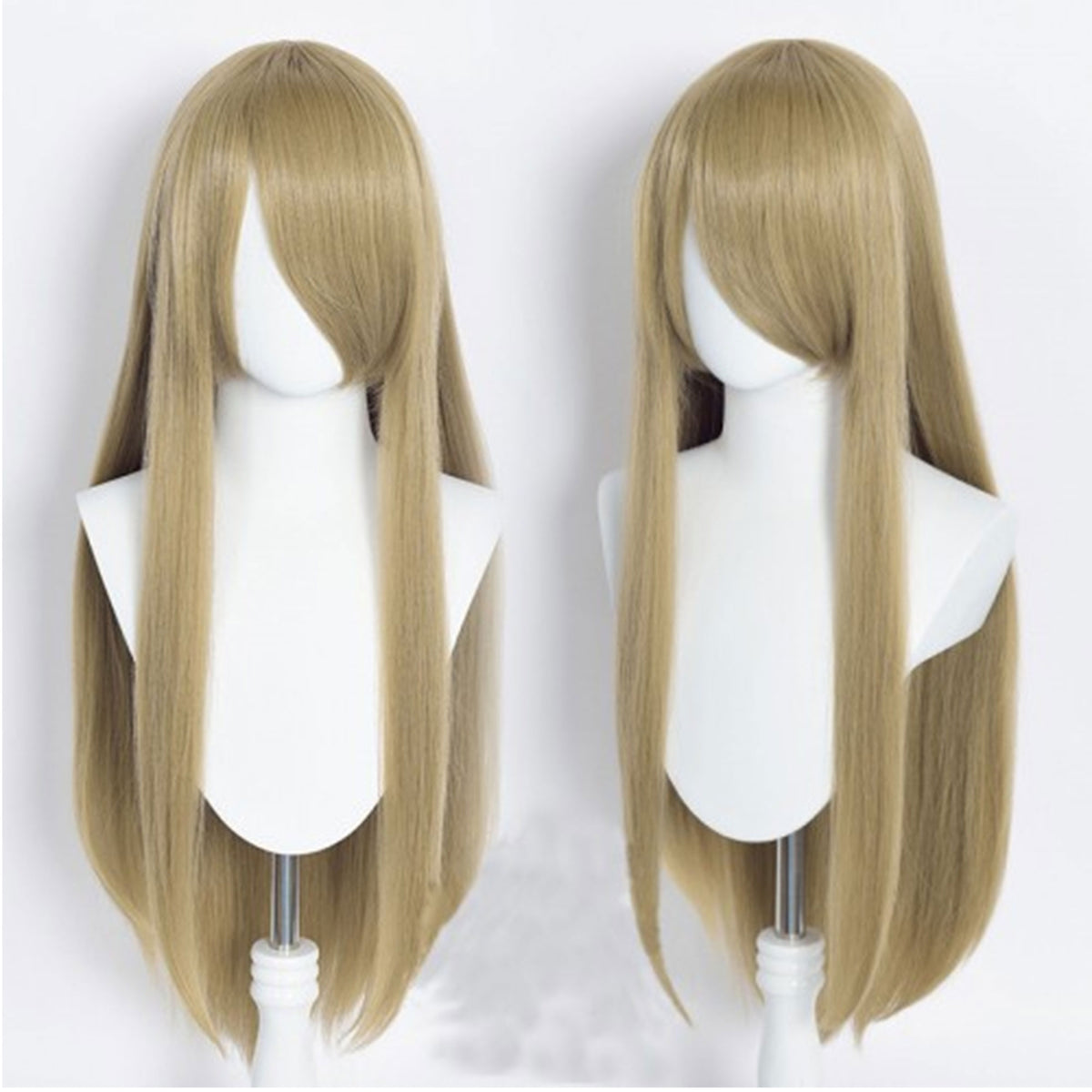 Perücke Tan mit Pony (80 cm) – Cosplay Perücke und Zubehör kaufen bei mamike.de